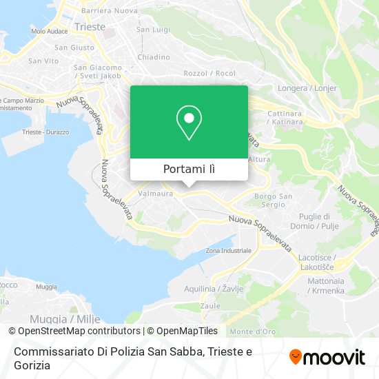 Mappa Commissariato Di Polizia San Sabba