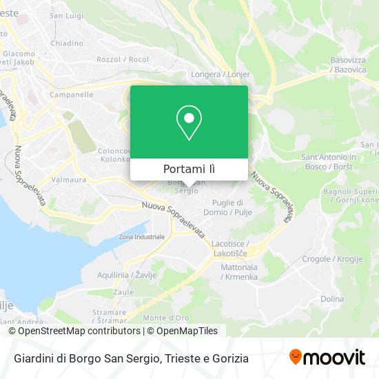 Mappa Giardini di Borgo San Sergio