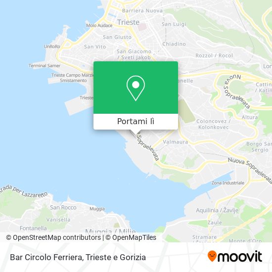 Mappa Bar Circolo Ferriera