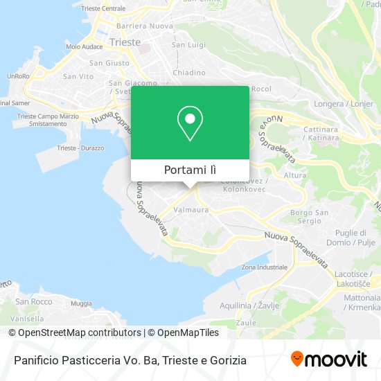 Mappa Panificio Pasticceria Vo. Ba