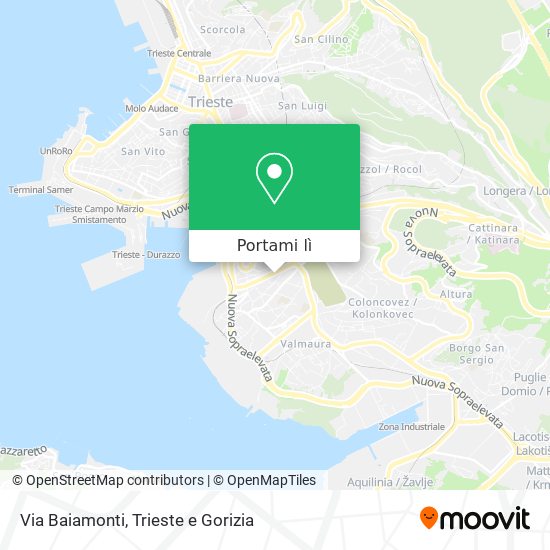 Mappa Via Baiamonti