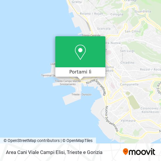 Mappa Area Cani Viale Campi Elisi