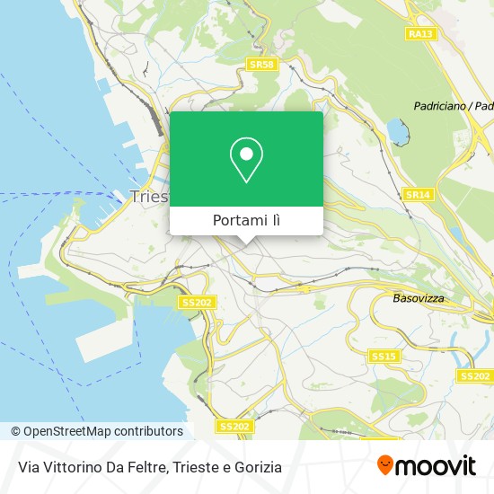 Mappa Via Vittorino Da Feltre