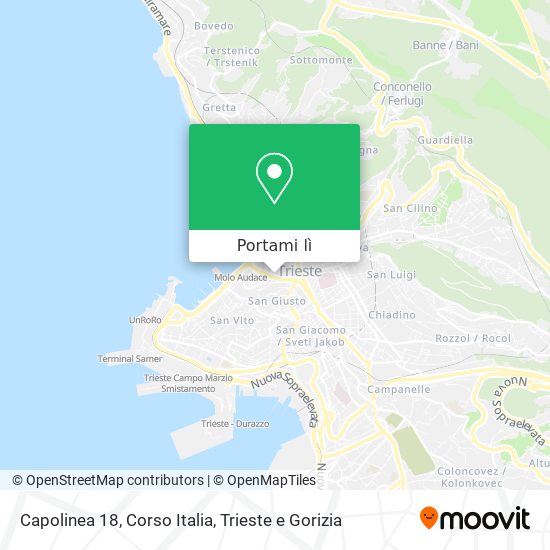 Mappa Capolinea 18, Corso Italia