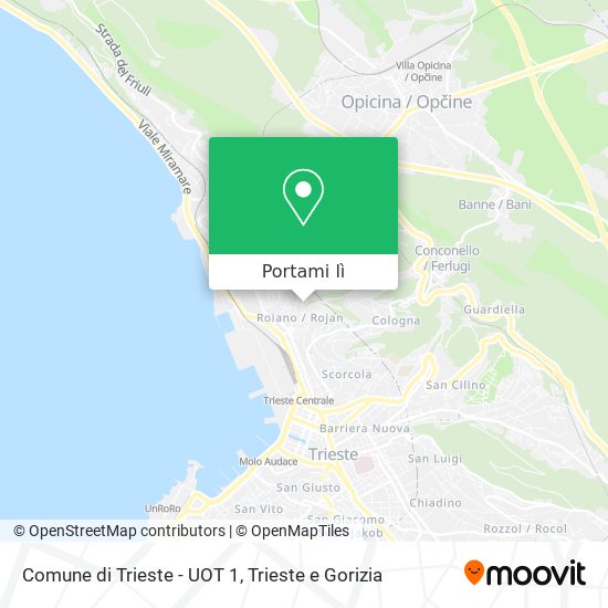 Mappa Comune di Trieste - UOT 1