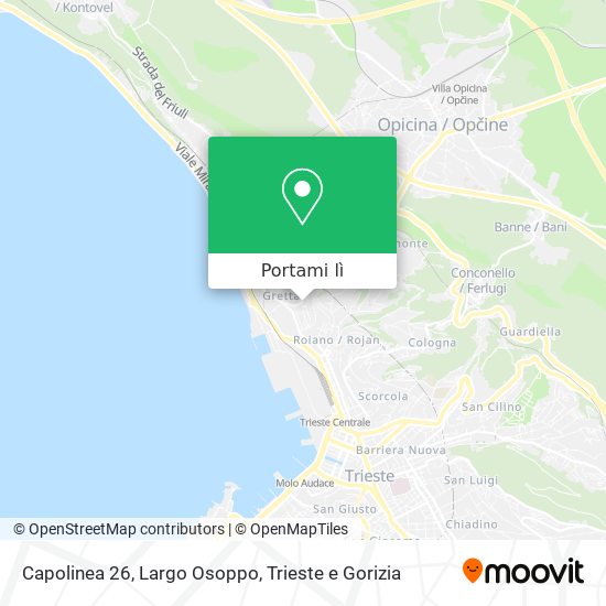 Mappa Capolinea 26, Largo Osoppo