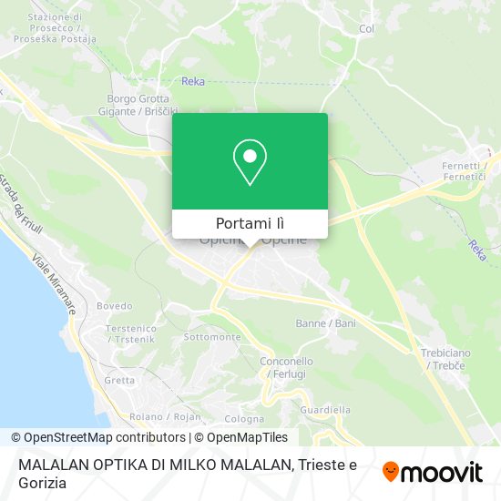 Mappa MALALAN OPTIKA DI MILKO MALALAN