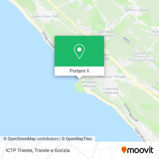Mappa ICTP Trieste