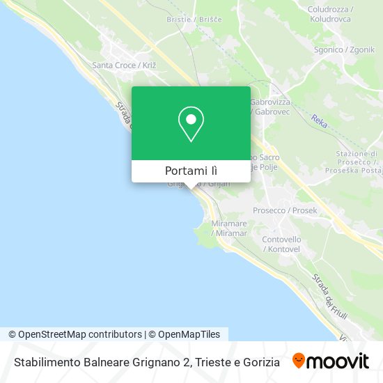 Mappa Stabilimento Balneare Grignano 2