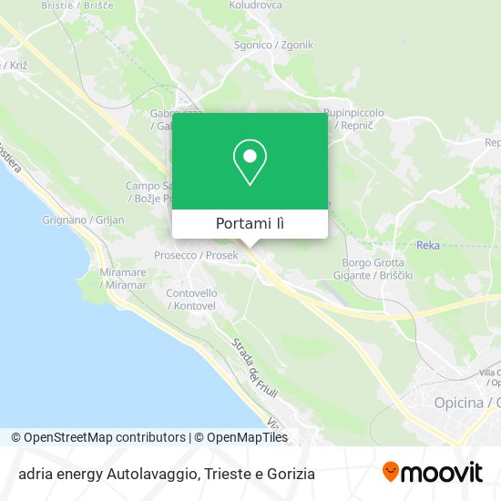 Mappa adria energy Autolavaggio