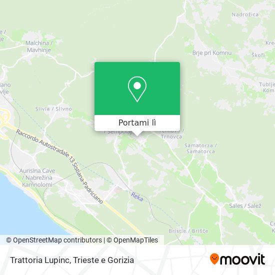 Mappa Trattoria Lupinc