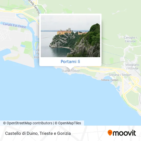 Mappa Castello di Duino
