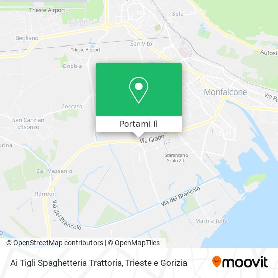 Mappa Ai Tigli Spaghetteria Trattoria