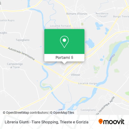 Mappa Libreria Giunti -Tiare Shopping