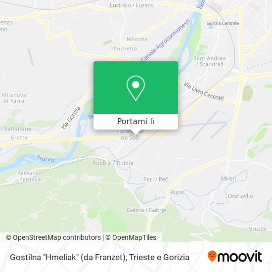 Mappa Gostilna "Hmeliak" (da Franzet)
