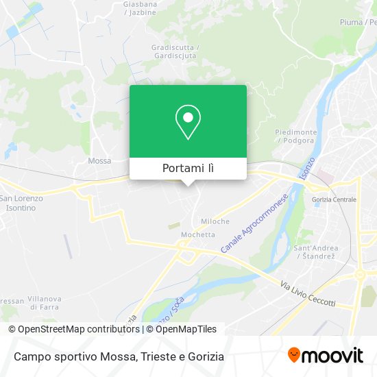 Mappa Campo sportivo Mossa