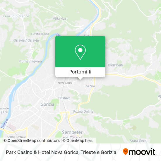 Mappa Park Casino & Hotel Nova Gorica