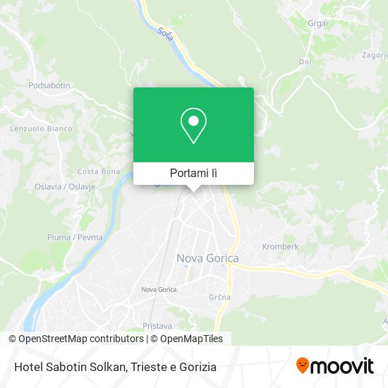 Mappa Hotel Sabotin Solkan