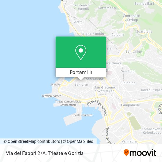 Mappa Via dei Fabbri 2/A