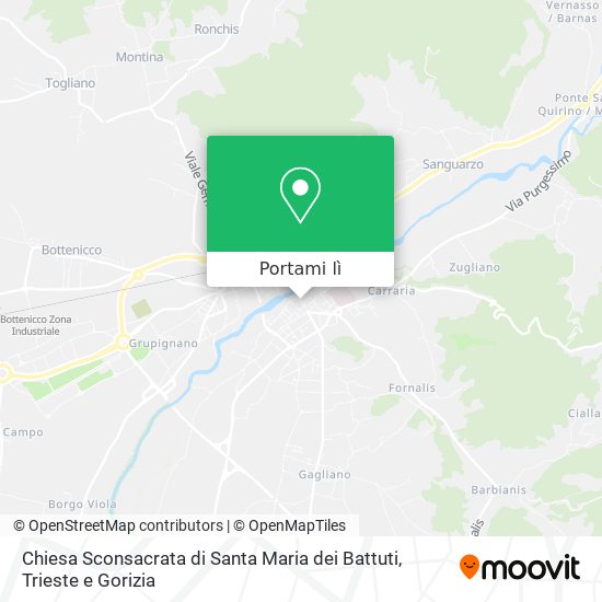 Mappa Chiesa Sconsacrata di Santa Maria dei Battuti