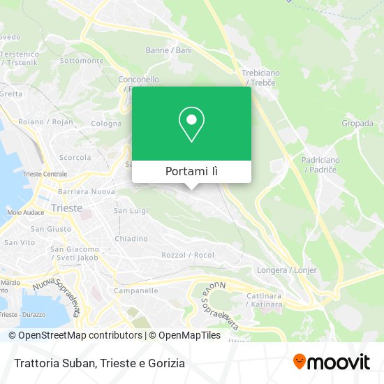 Mappa Trattoria Suban
