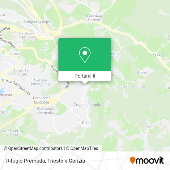 Mappa Rifugio Premuda