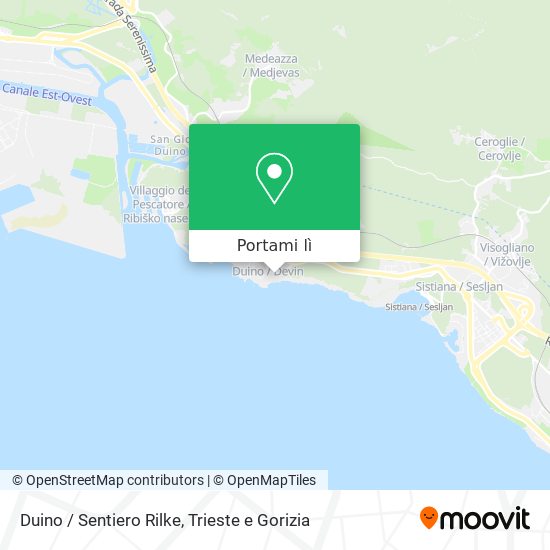 Mappa Duino / Sentiero Rilke