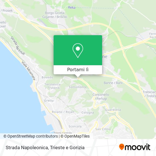 Mappa Strada Napoleonica