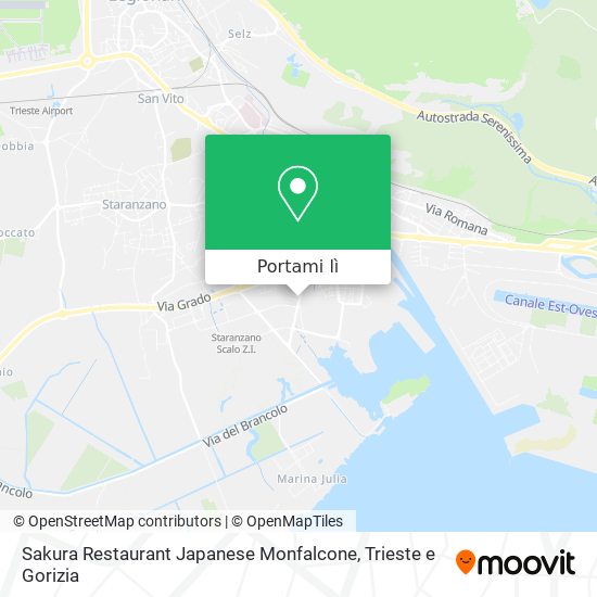 Mappa Sakura Restaurant Japanese Monfalcone