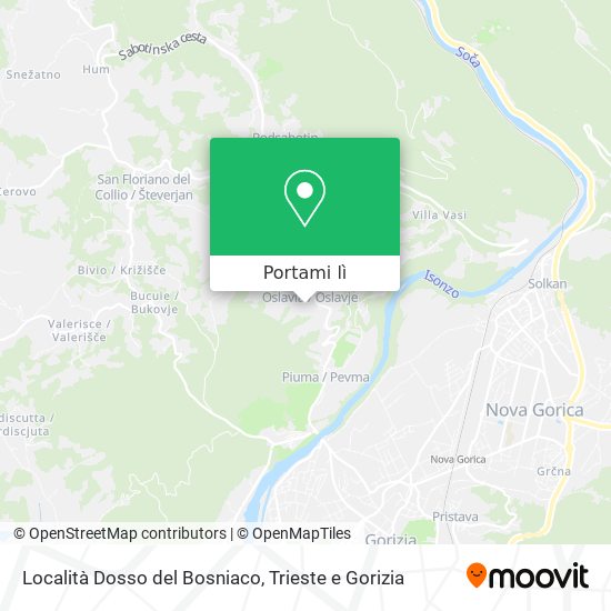 Mappa Località Dosso del Bosniaco