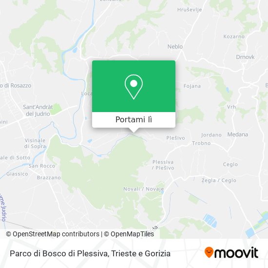 Mappa Parco di Bosco di Plessiva