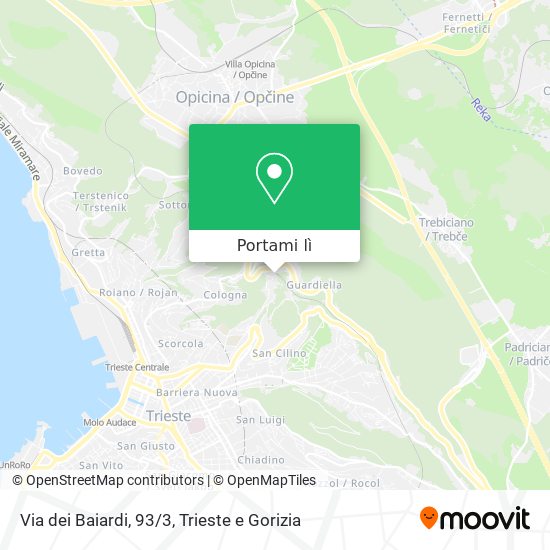 Mappa Via dei Baiardi, 93/3