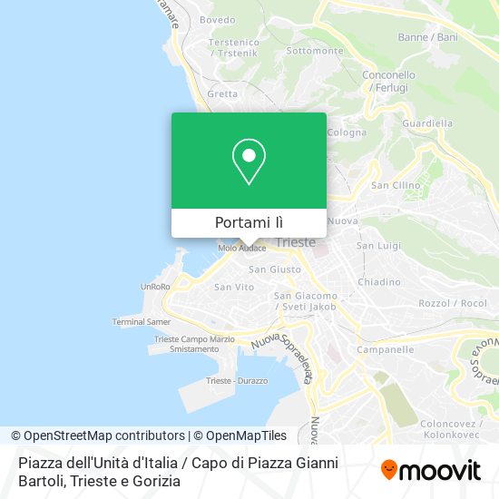 Mappa Piazza dell'Unità d'Italia / Capo di Piazza Gianni Bartoli