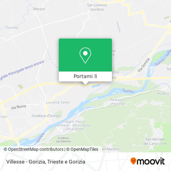 Mappa Villesse - Gorizia