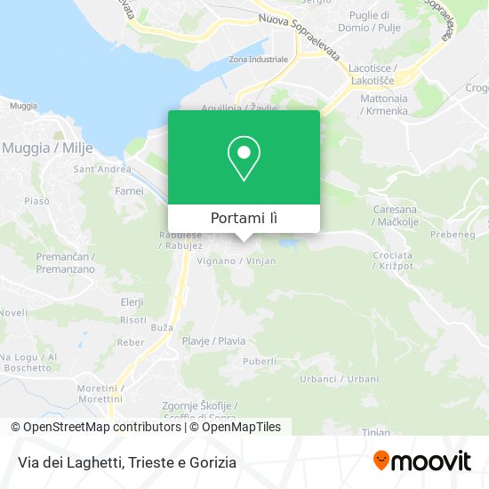 Mappa Via dei Laghetti