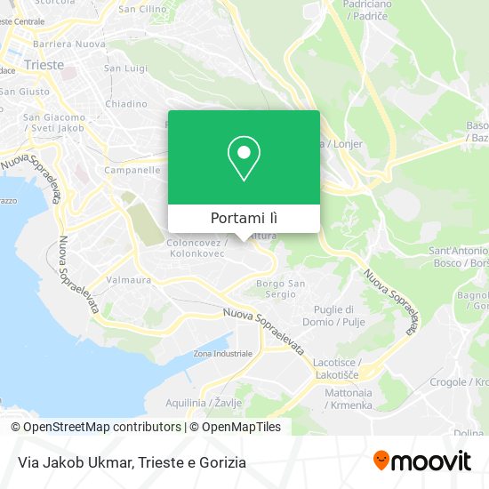 Mappa Via Jakob Ukmar