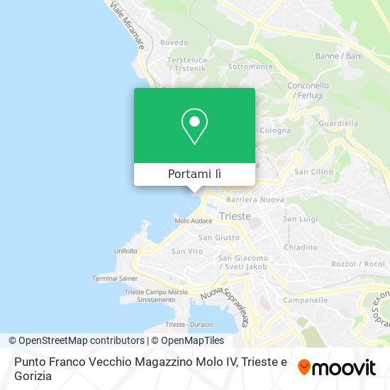 Mappa Punto Franco Vecchio Magazzino Molo IV