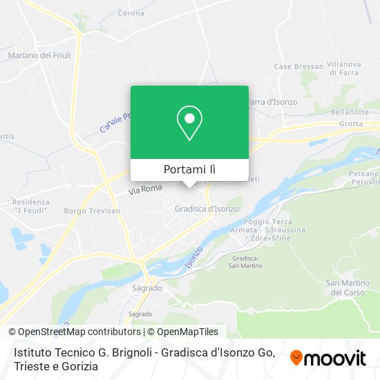 Mappa Istituto Tecnico G. Brignoli - Gradisca d'Isonzo Go