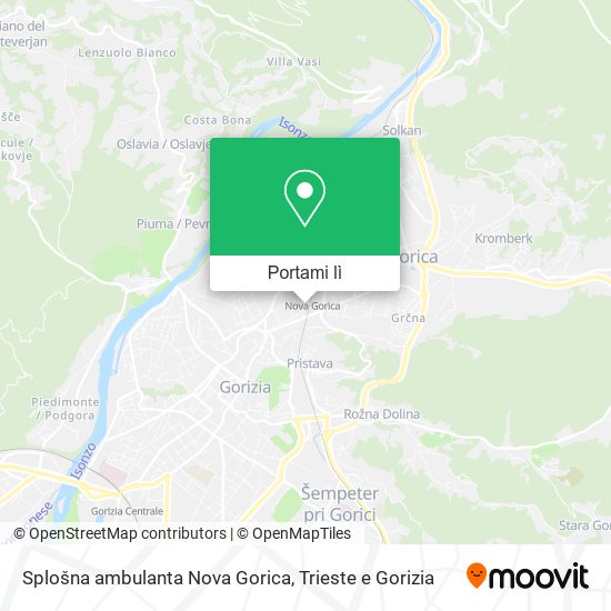 Mappa Splošna ambulanta Nova Gorica