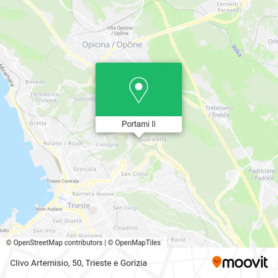 Mappa Clivo Artemisio, 50