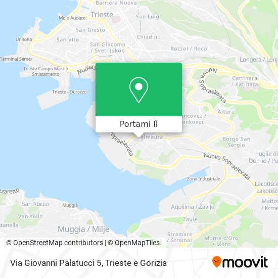 Mappa Via Giovanni Palatucci  5