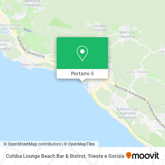 Mappa Cohiba Lounge Beach Bar & Bistrot