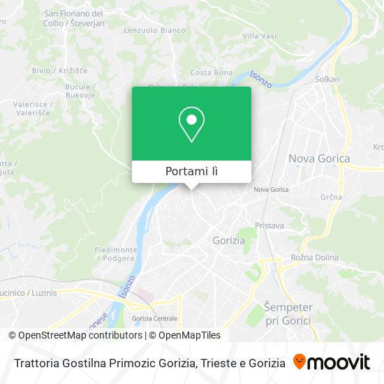 Mappa Trattoria Gostilna Primozic Gorizia