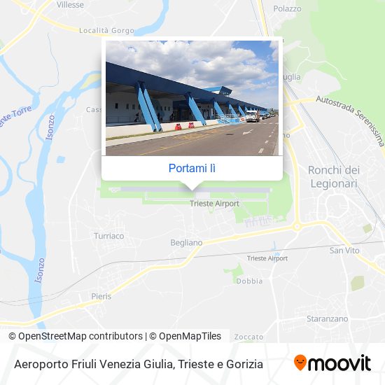 Mappa Aeroporto Friuli Venezia Giulia