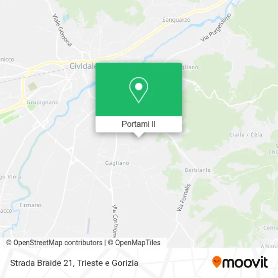 Mappa Strada Braide 21