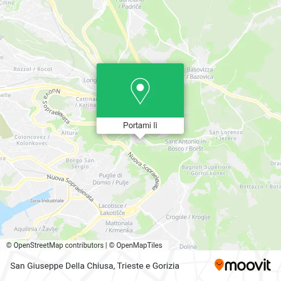 Mappa San Giuseppe Della Chiusa