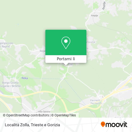 Mappa Località Zolla
