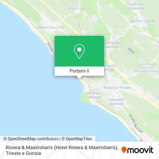 Mappa Riviera & Maximilian's