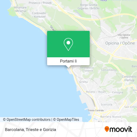 Mappa Barcolana
