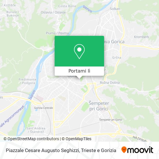 Mappa Piazzale Cesare Augusto Seghizzi